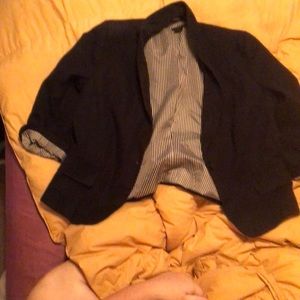 Black polyester Ann Taylor Blazer